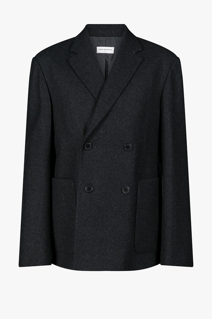 BOXY SOFT CONSTRUCTED DOUBLE BREASTED BLAZER