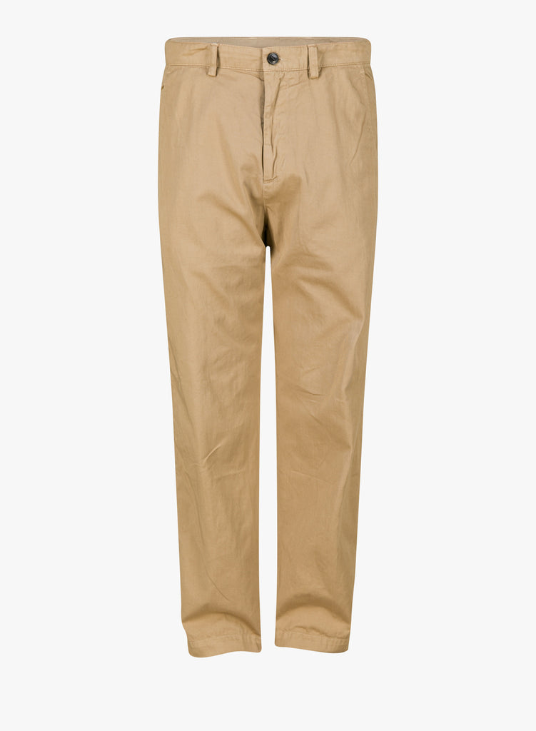 GARMENT DYED TAPERED CROPPED CHINO