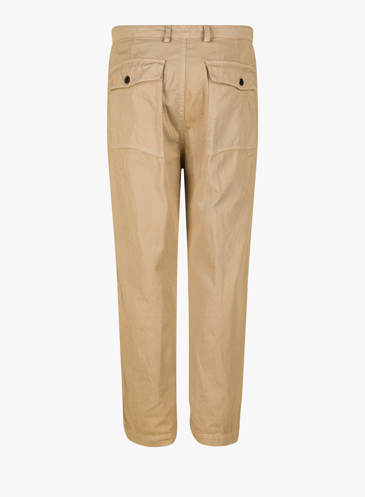 GARMENT DYED TAPERED CROPPED CHINO