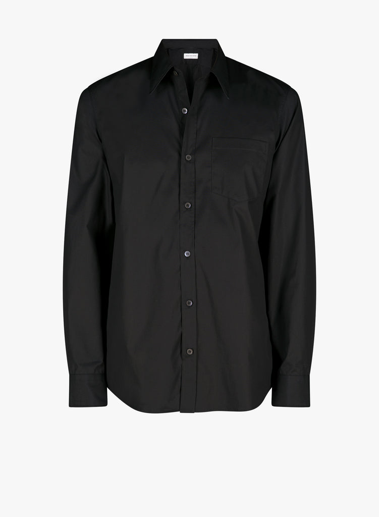 CORBINO FITTED SHIRT BLACK