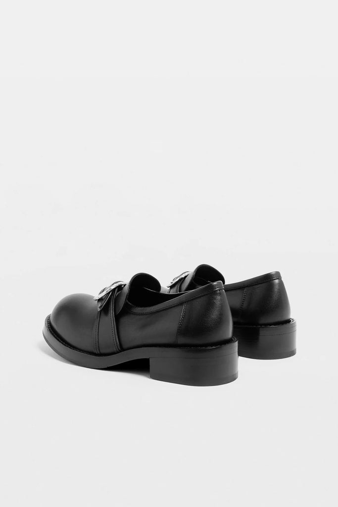Zaheen Loafers with Hammered Buckle