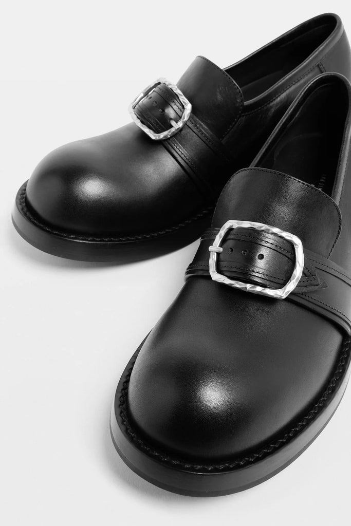 Zaheen Loafers with Hammered Buckle