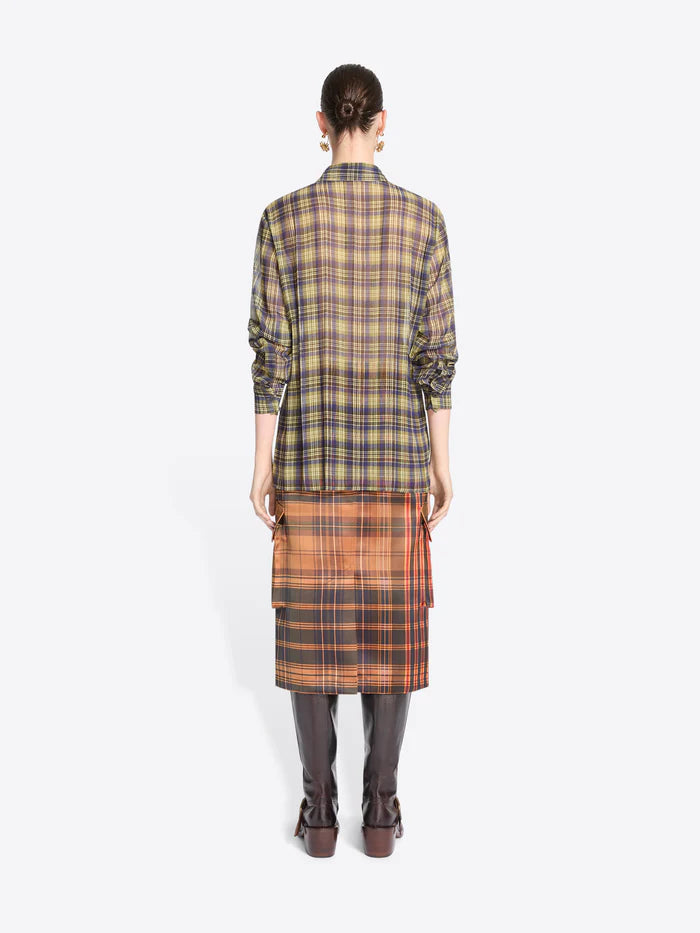 Clavelly pleated shirt