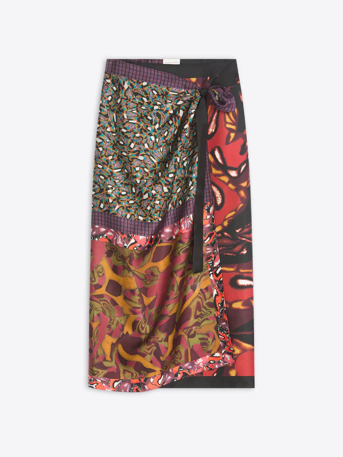 Scarfy long skirt