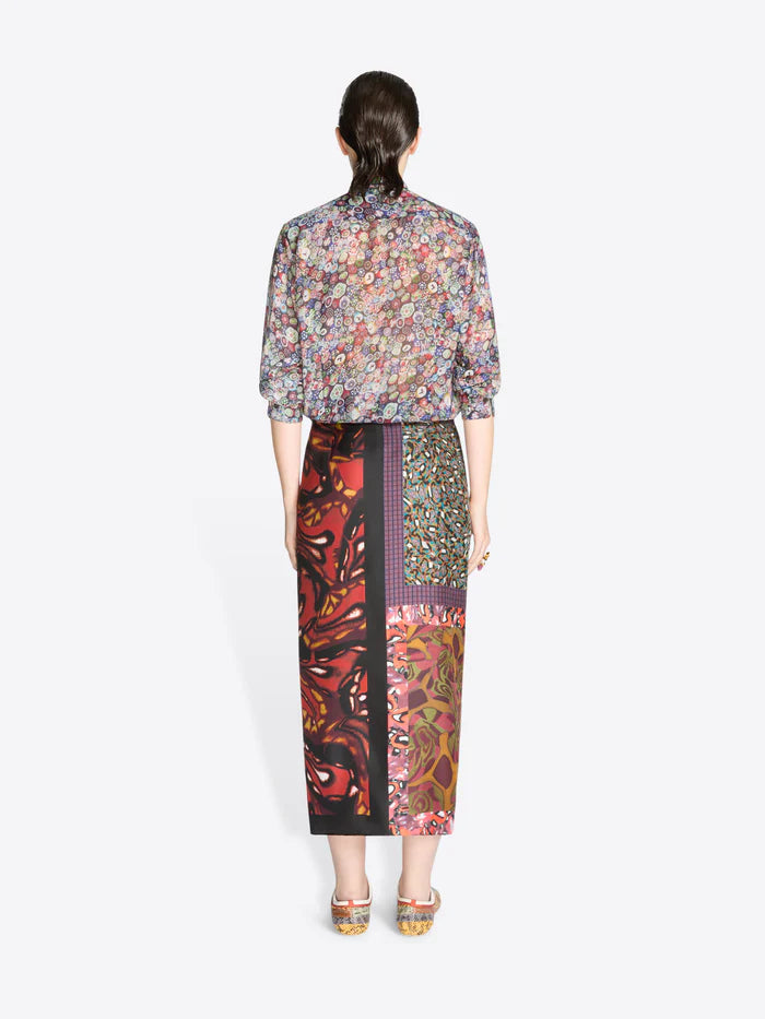 Scarfy long skirt