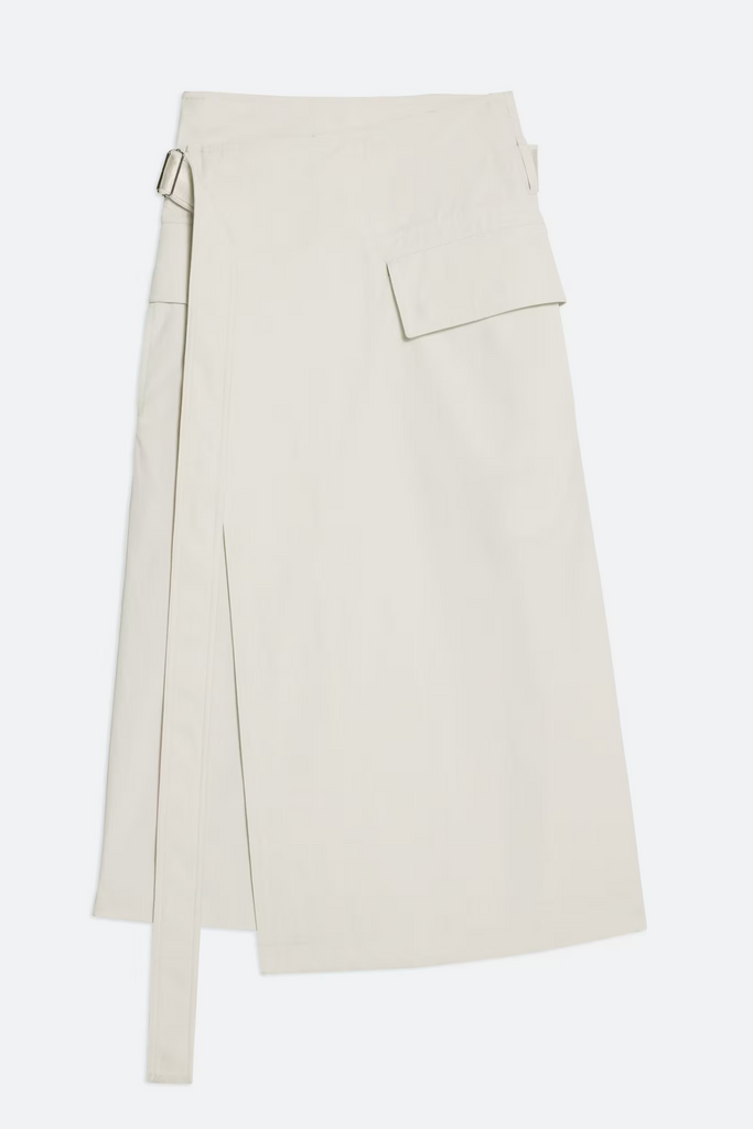 Trench Wrap Skirt