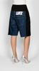 Low denim shorts