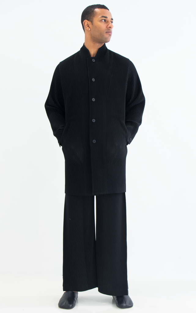 Collarless Coat