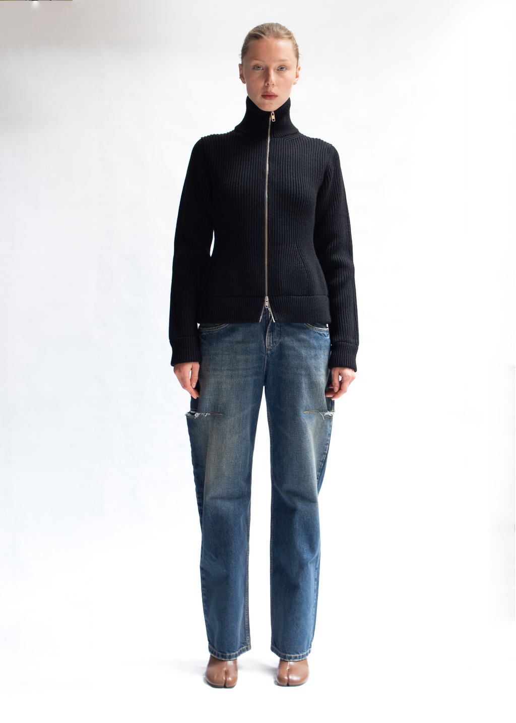 Iconic zip up cardigan