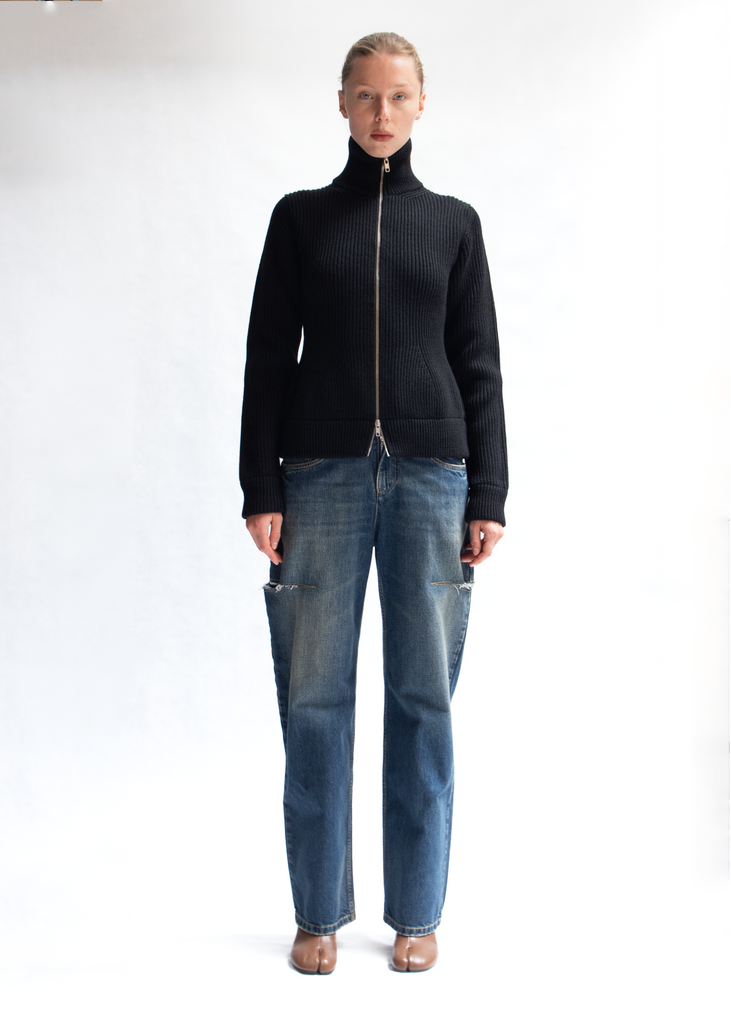 Iconic zip up cardigan