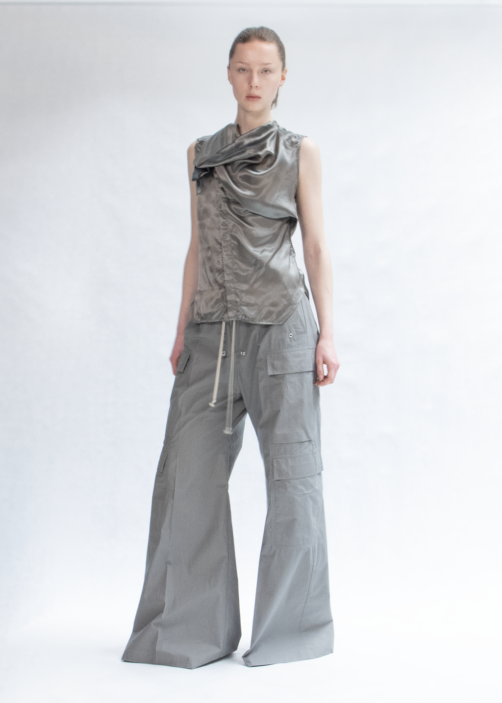 Double cargo jumbo trousers