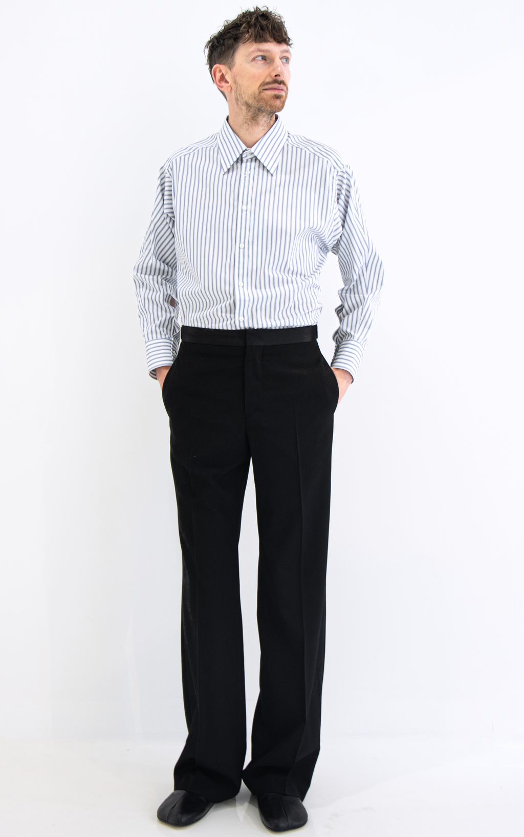 Satin Waistband Trousers