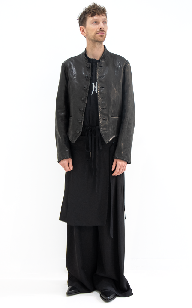 Rikus Cropped Leather Jacket