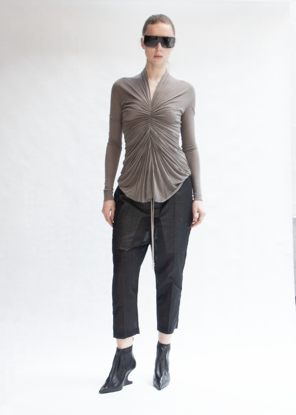 Drawstring astaires cropped trousers