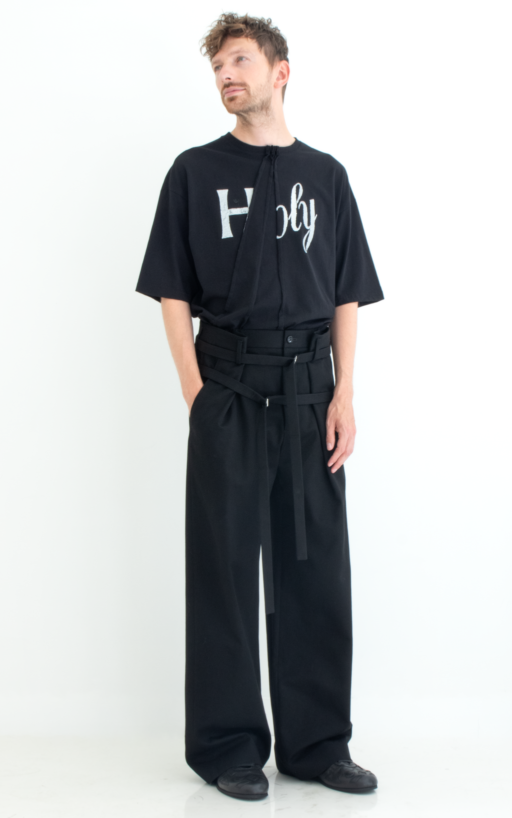 Woubrecht double Belted Trousers