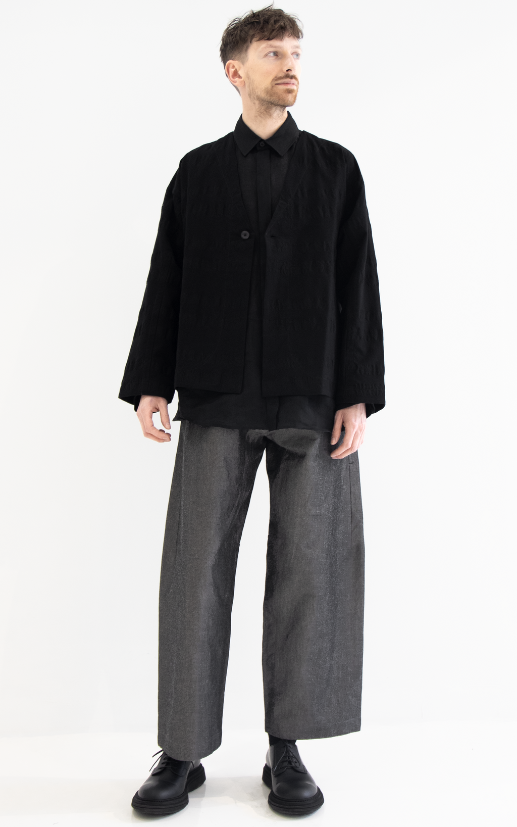 Collarless Blazer