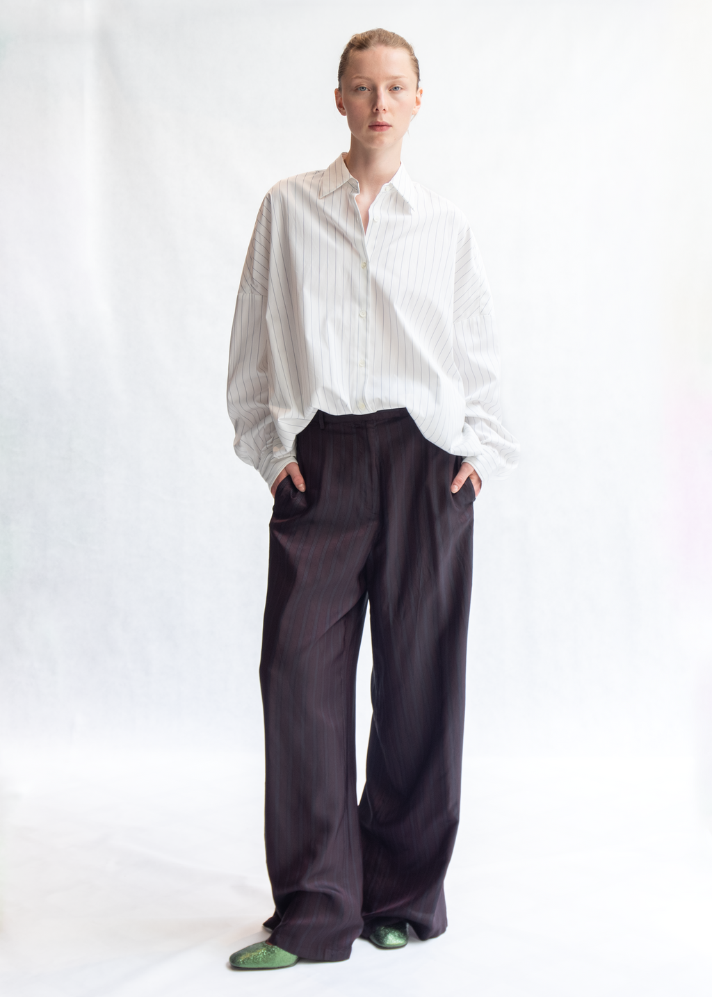 Penn wide leg trousers