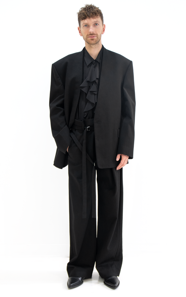 Walid collarless jacket