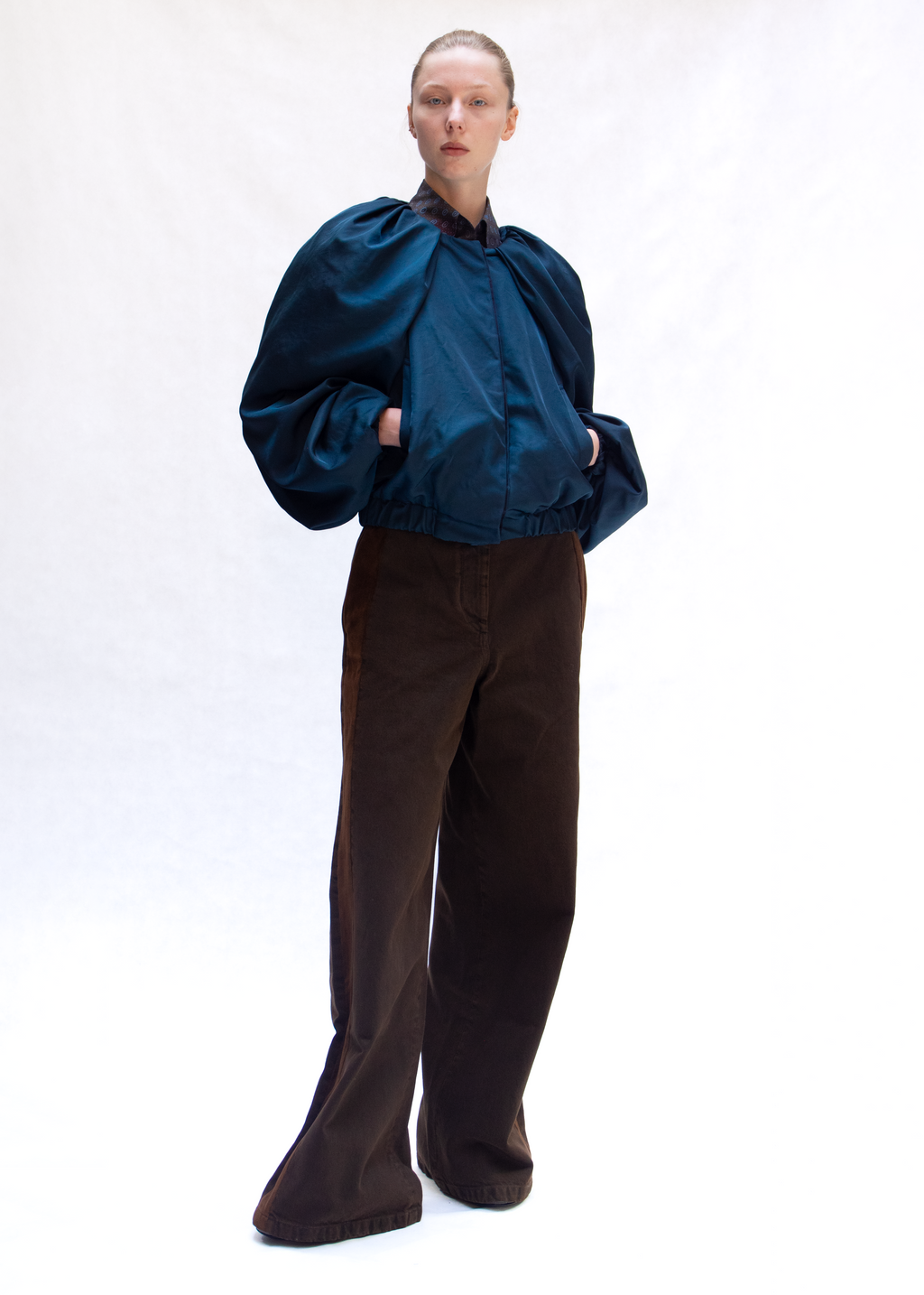 Virginny constructed satin jacket