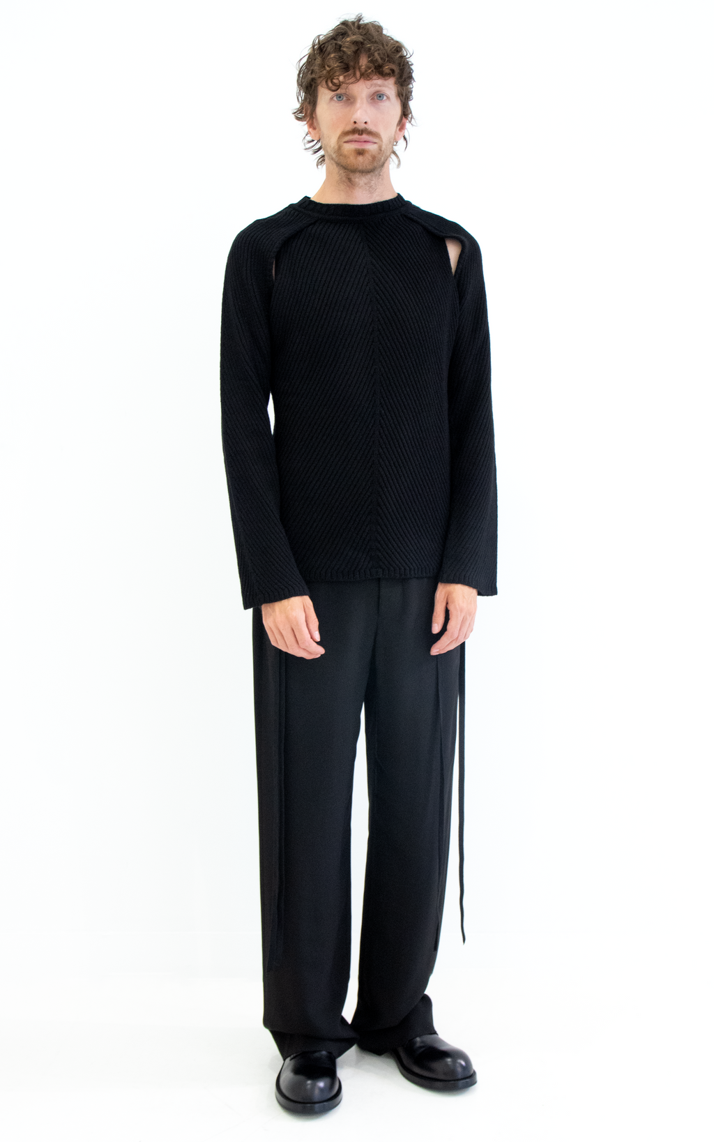 Ferdin Diagonal Rib Comfort Sweater