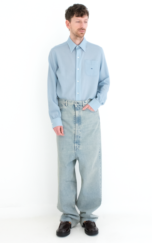 Dropped-Rise Denim Jeans