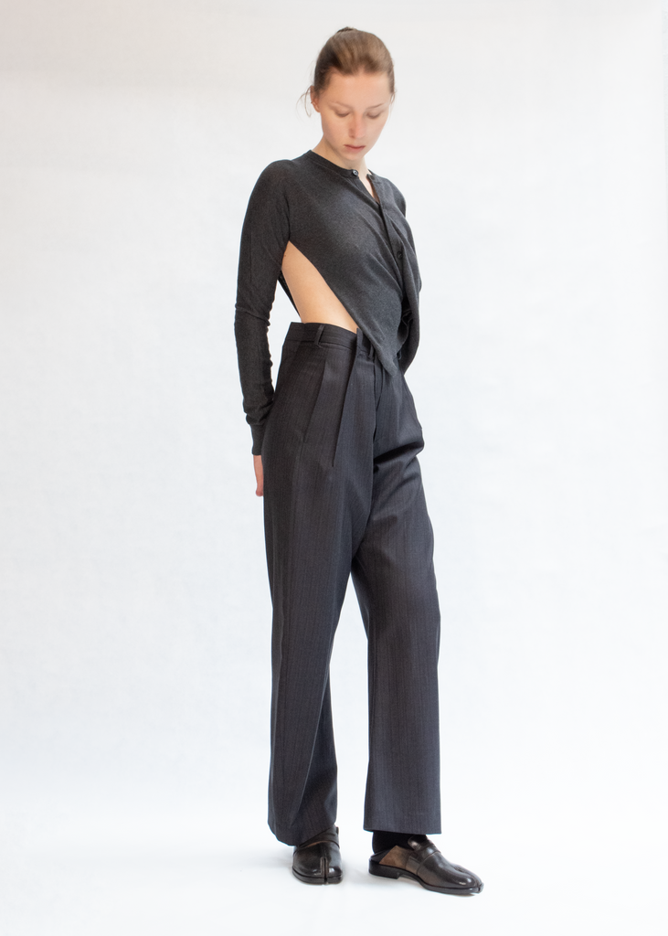 Convertible sideways knit top