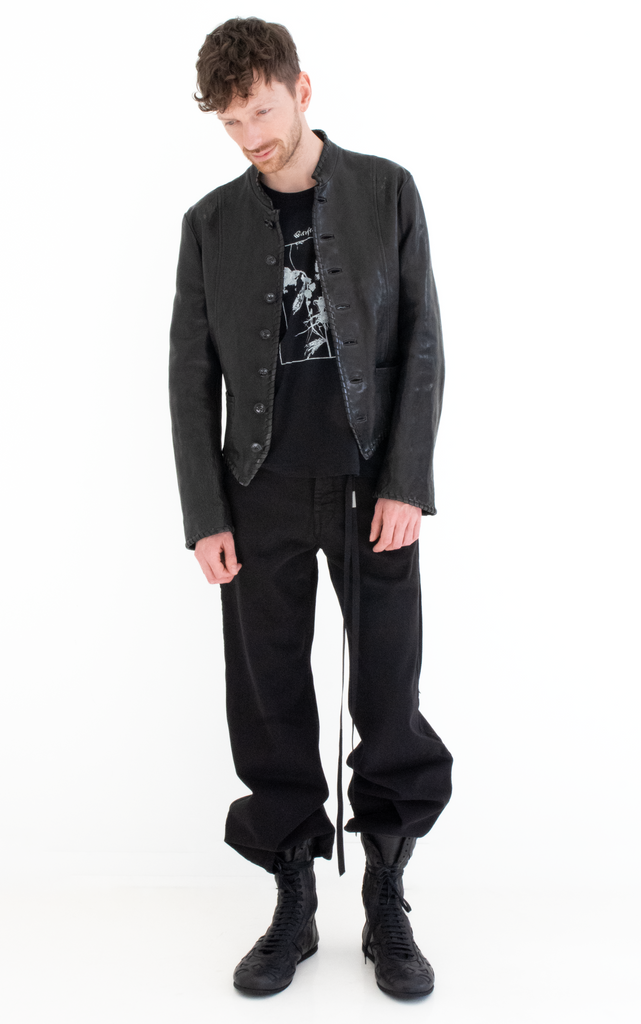 Rikus Cropped Leather Jacket