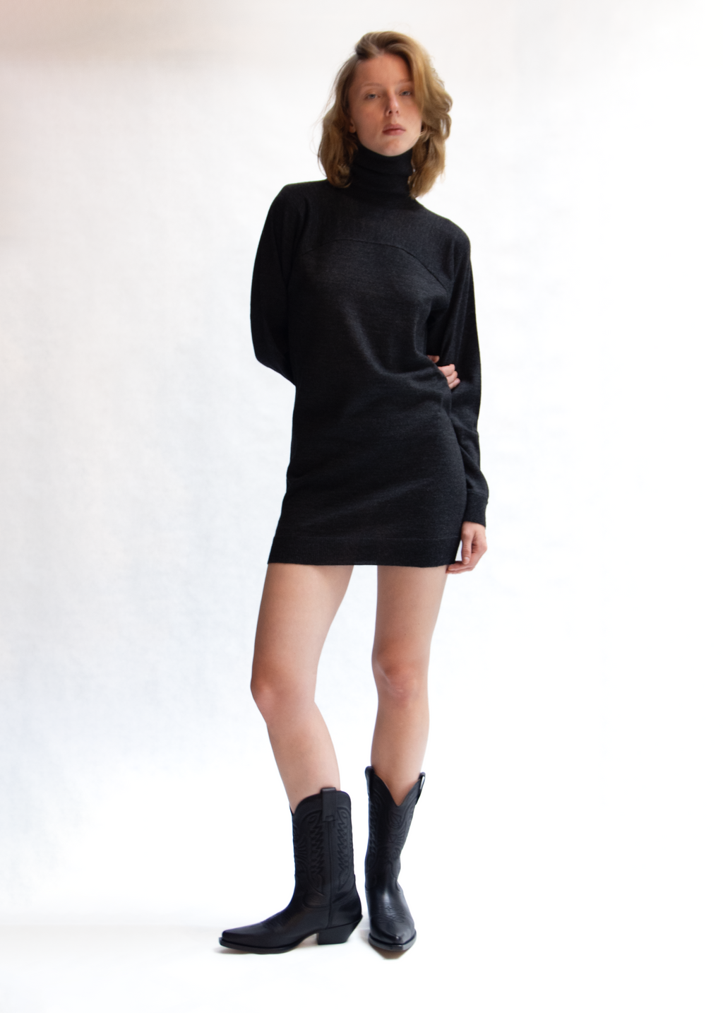 Knit mini dress