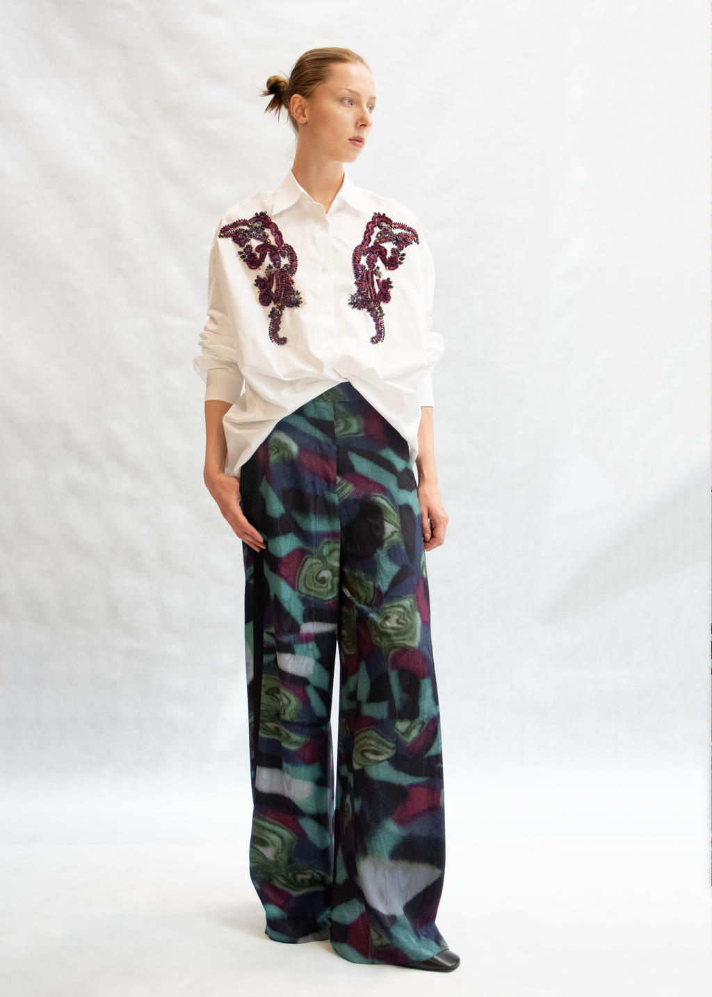 Casia embroidered shirt