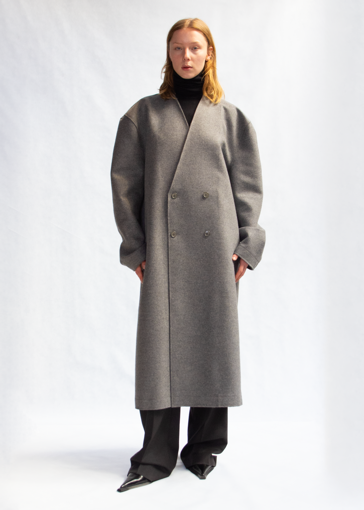 Felted wool coat
