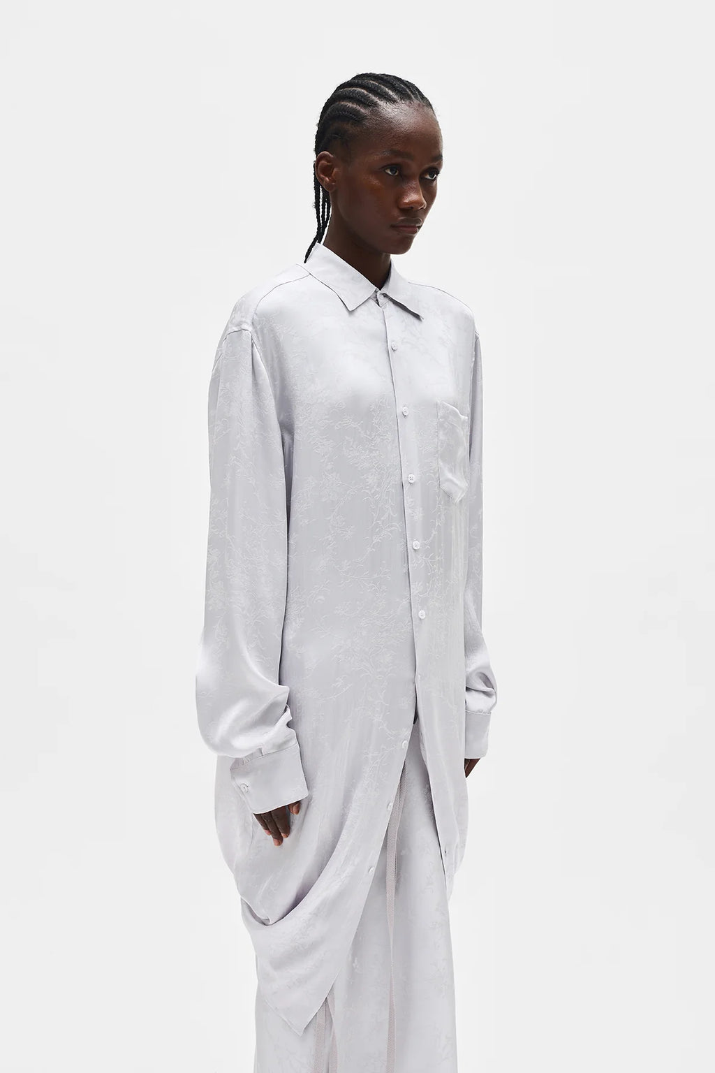 Gabi Long Draped Shirt