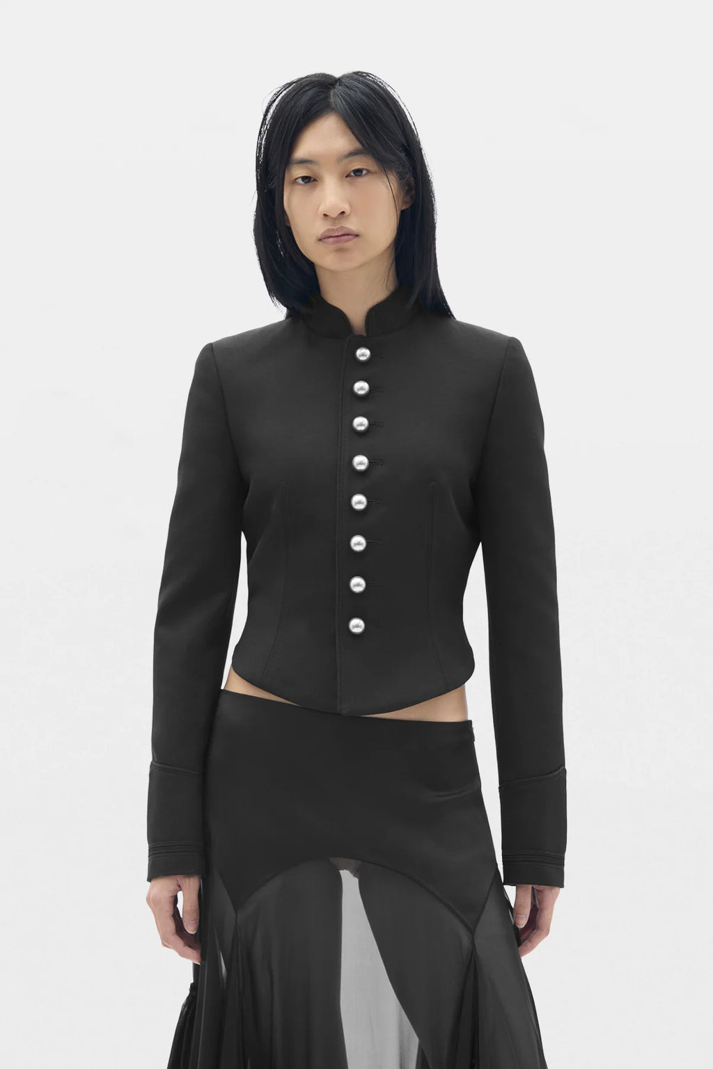 Polina fitted marsina jacket