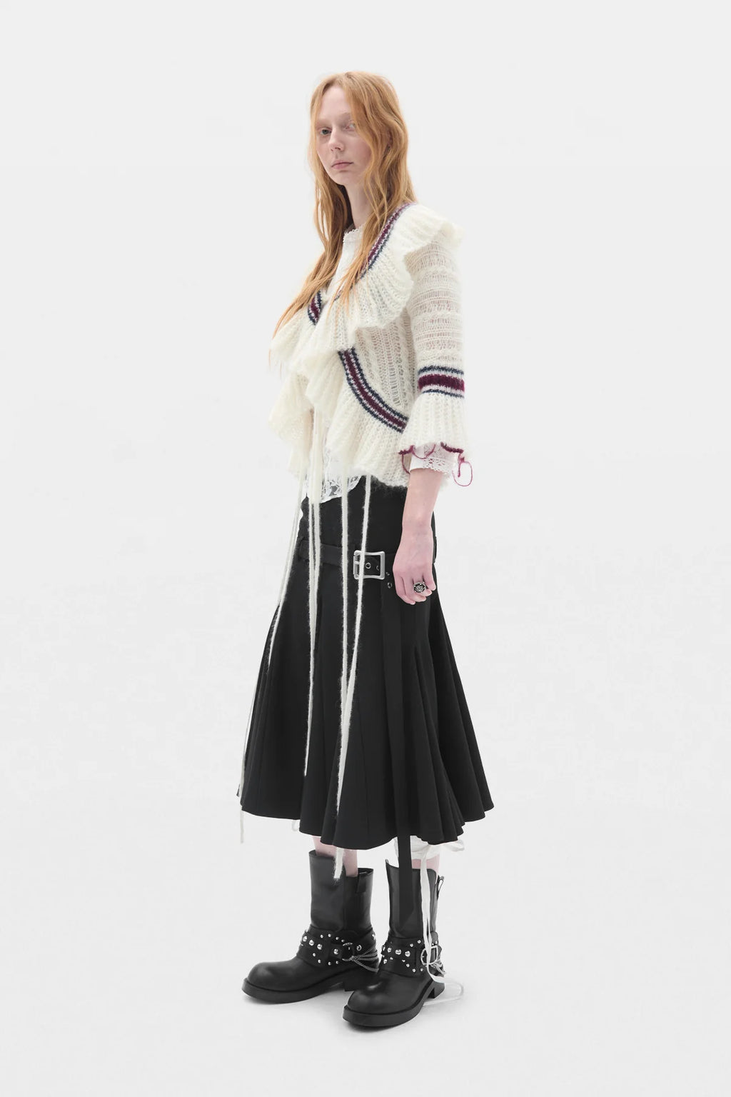 Helma Knee Length Handkerchief Skirt