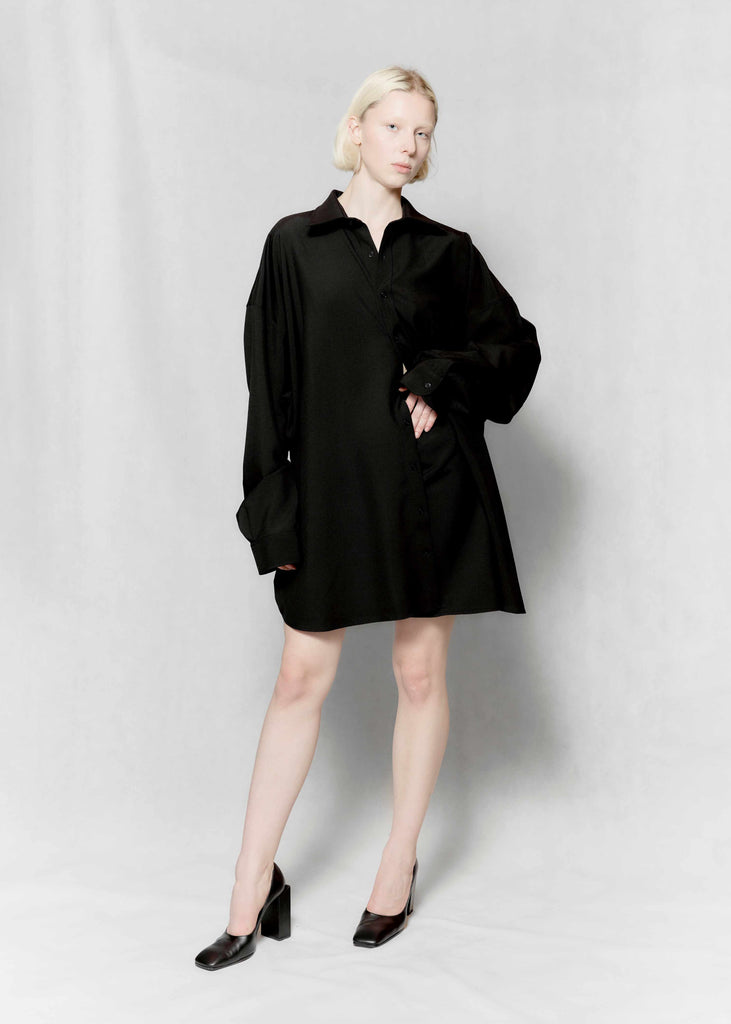 Fitted back xxl shirt dress