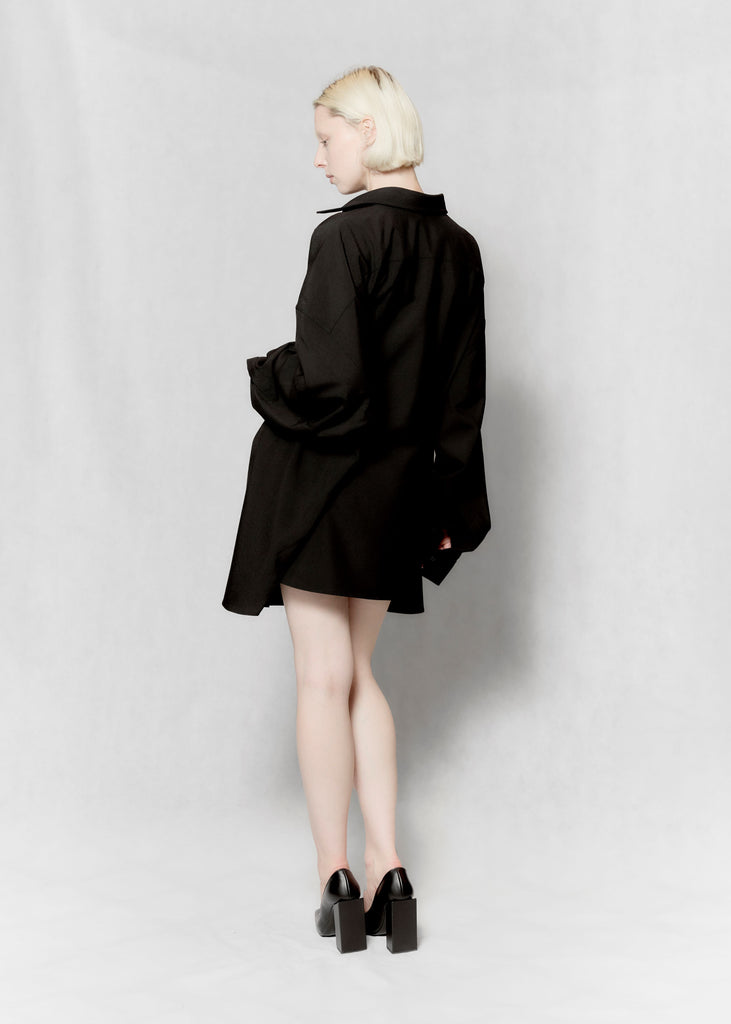 Fitted back xxl shirt dress