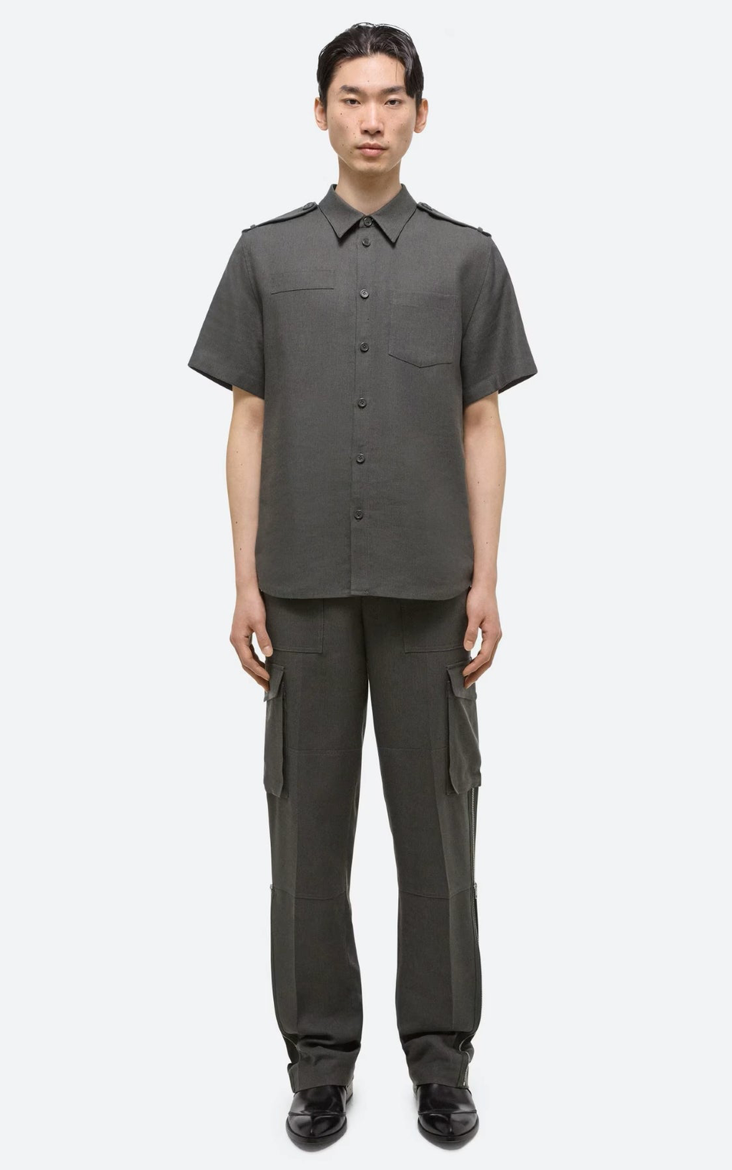Linen Epaulet Shirt