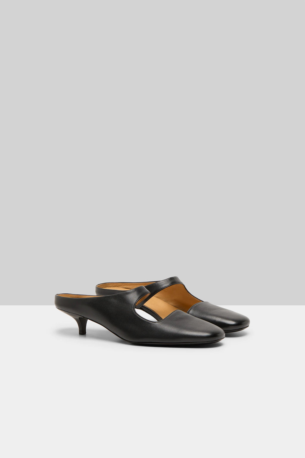 Spianata heeled mules