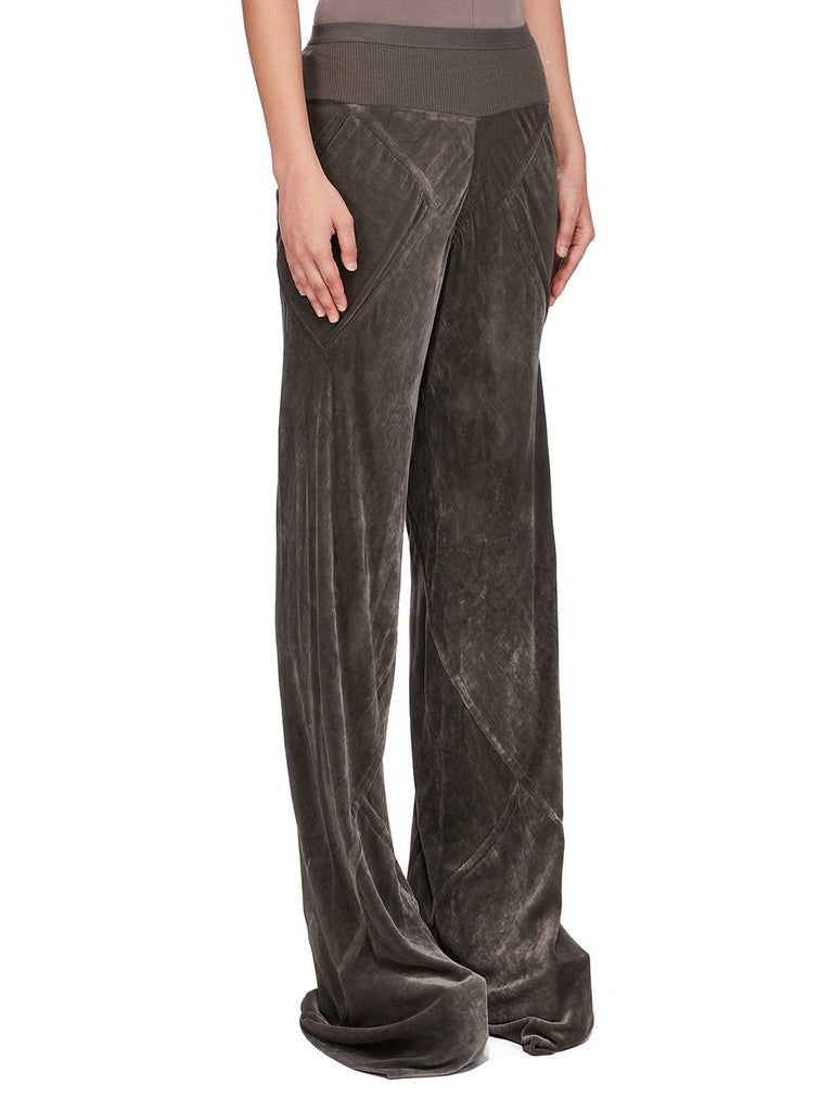 Velvet fluid trousers
