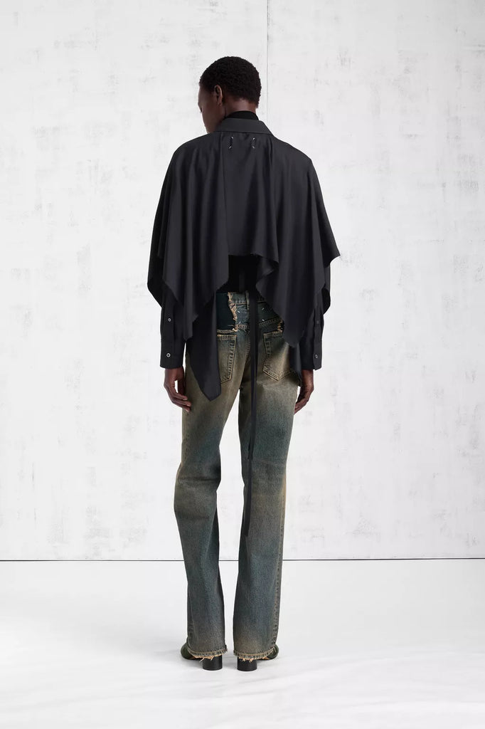 Cape-Sleeve Shirt