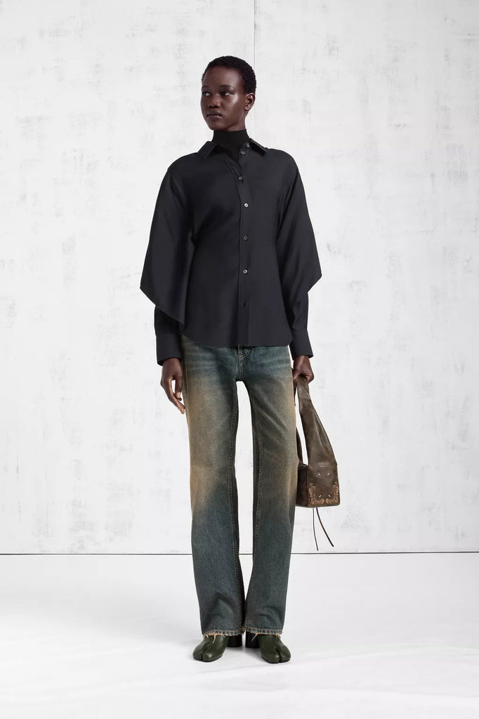 Cape-Sleeve Shirt