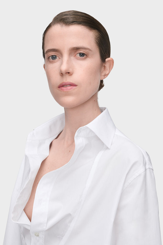 Folded collar shirt