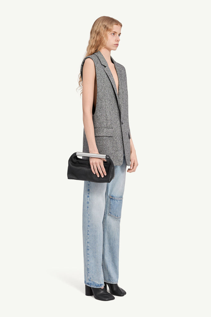 Dotty tweed gilet