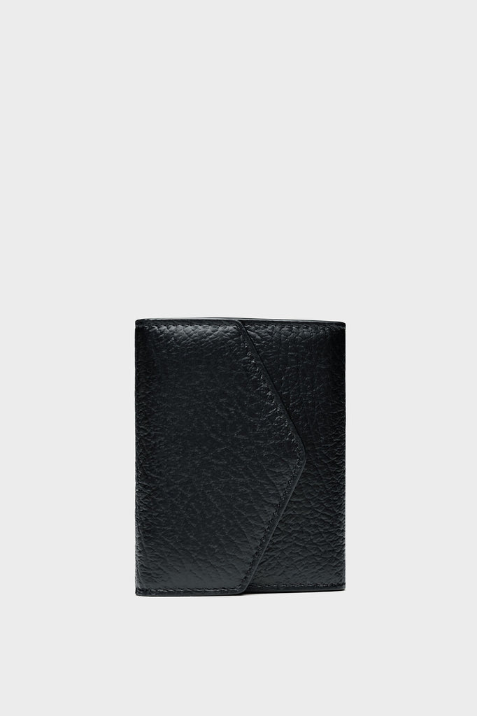 Accordion fold leather wallet