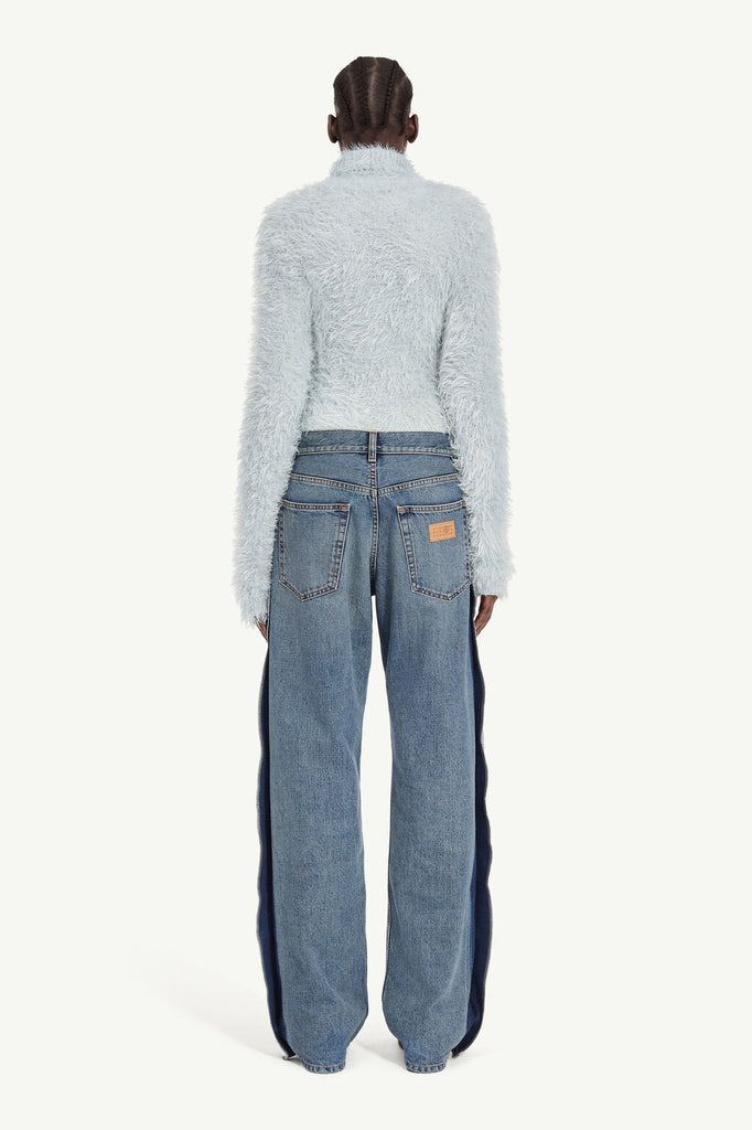 Straight-leg jeans