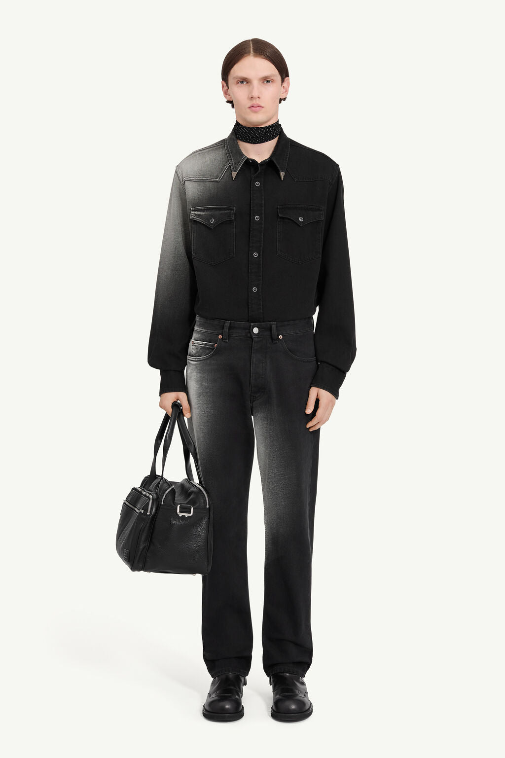 Faded Straight-leg jeans