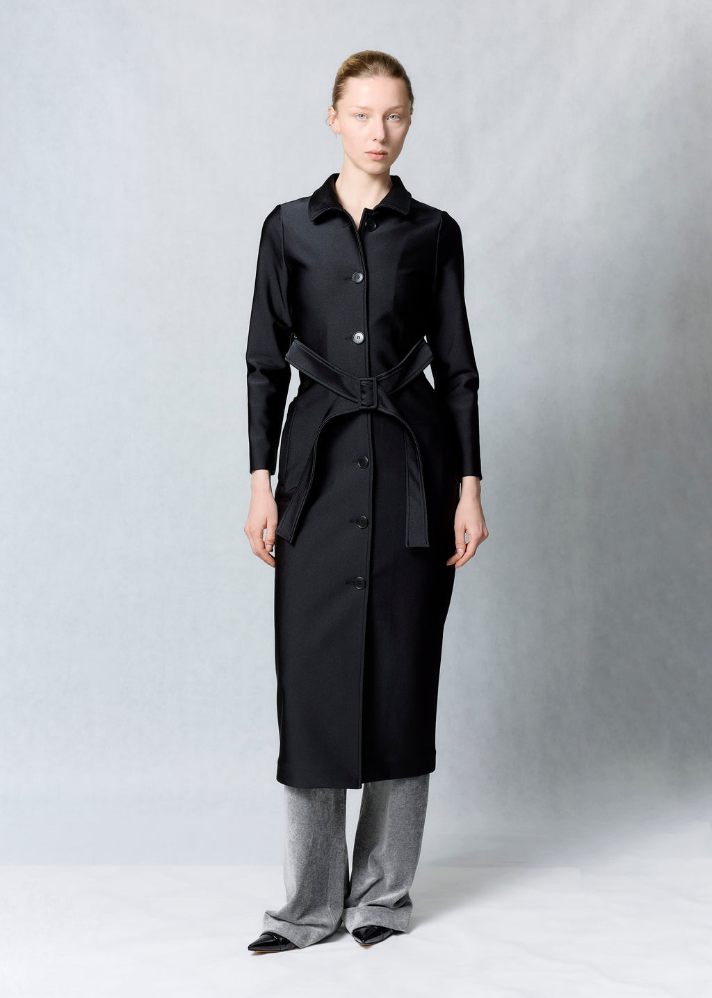 Fitted trench coat