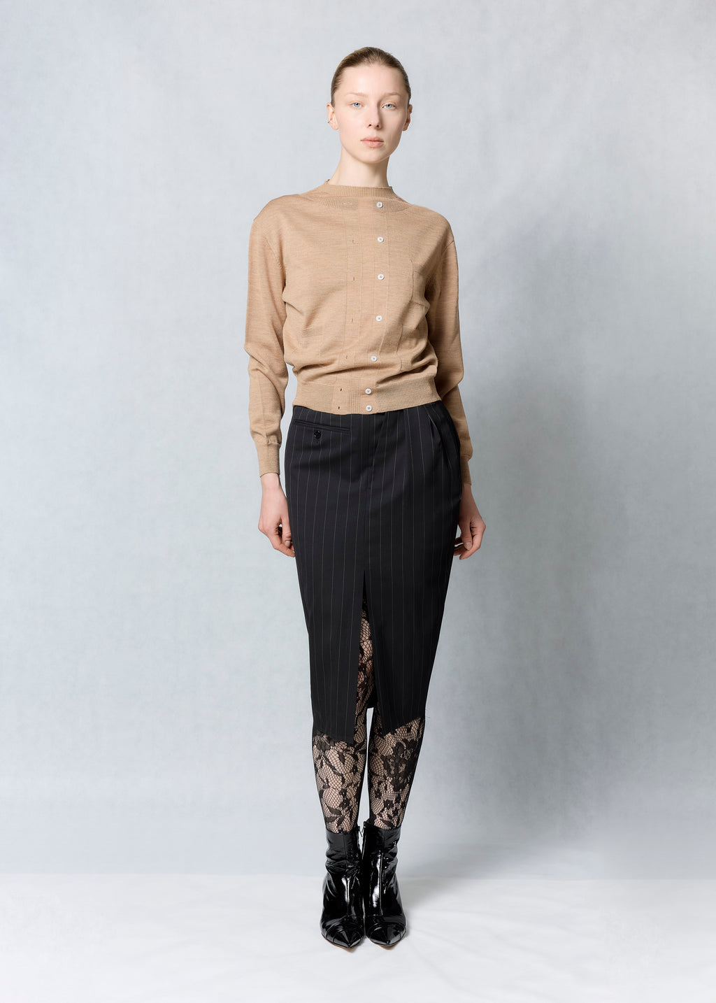 Trompe l'oeil cardigan