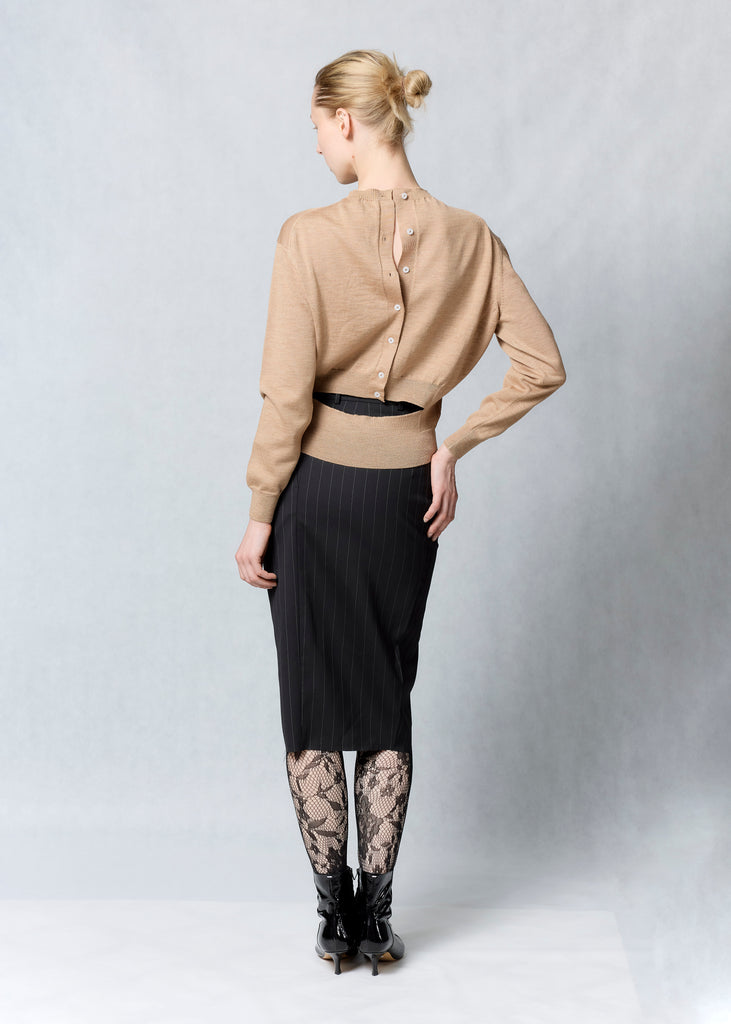 Trompe l'oeil cardigan