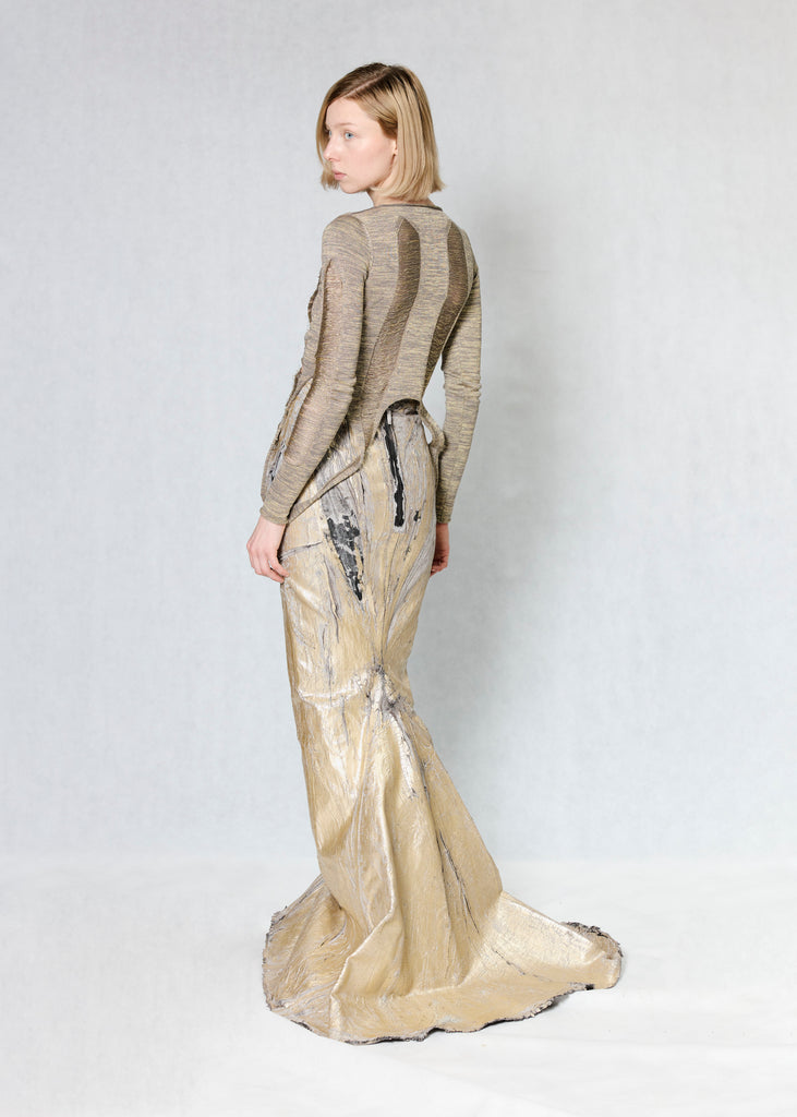 Destroyed knit sweater