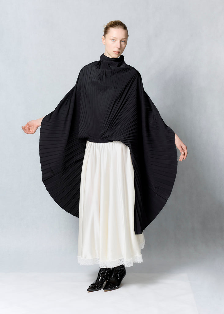 Double pleated skirts dress
